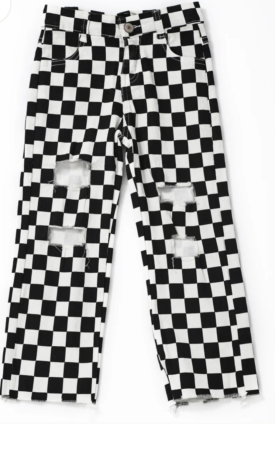 Checkered Jeans