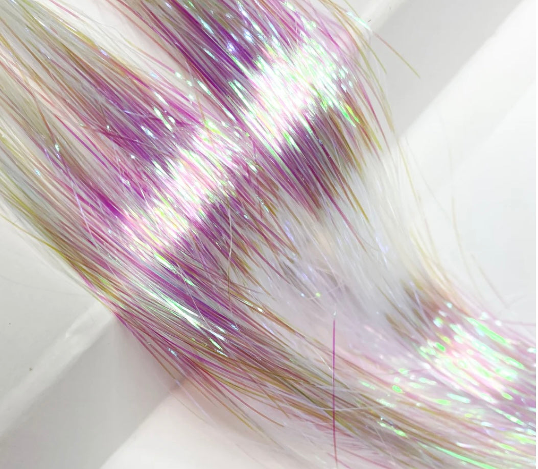 Clip in hair tinsel
