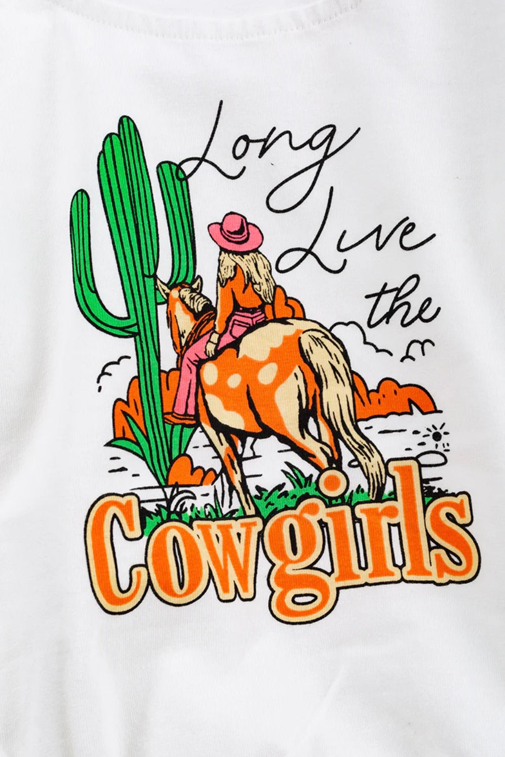 Long Live Cowgirls Long Sleeve Bubble Romper