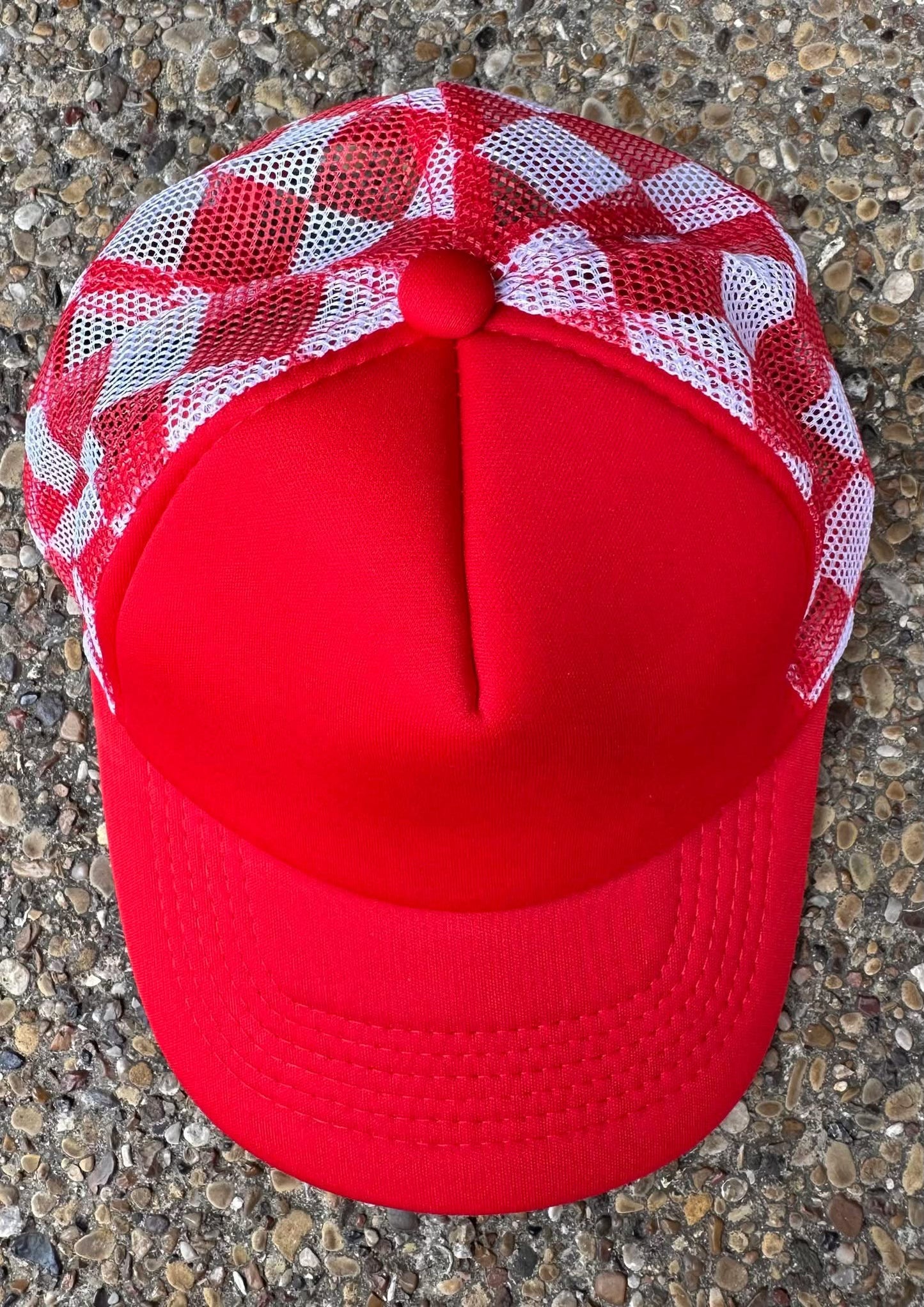 Checkered Trucker Hats - Valentines