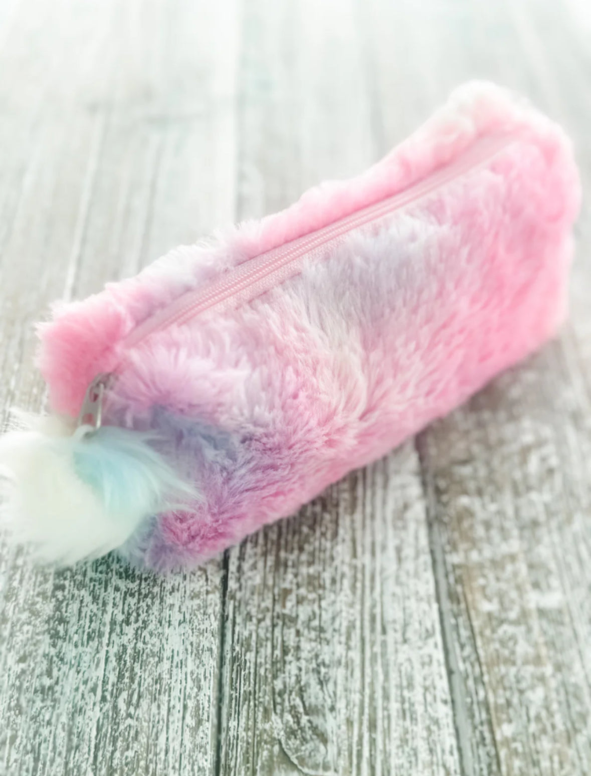 Fuzzy Pencil Pouches **2 COLORS**
