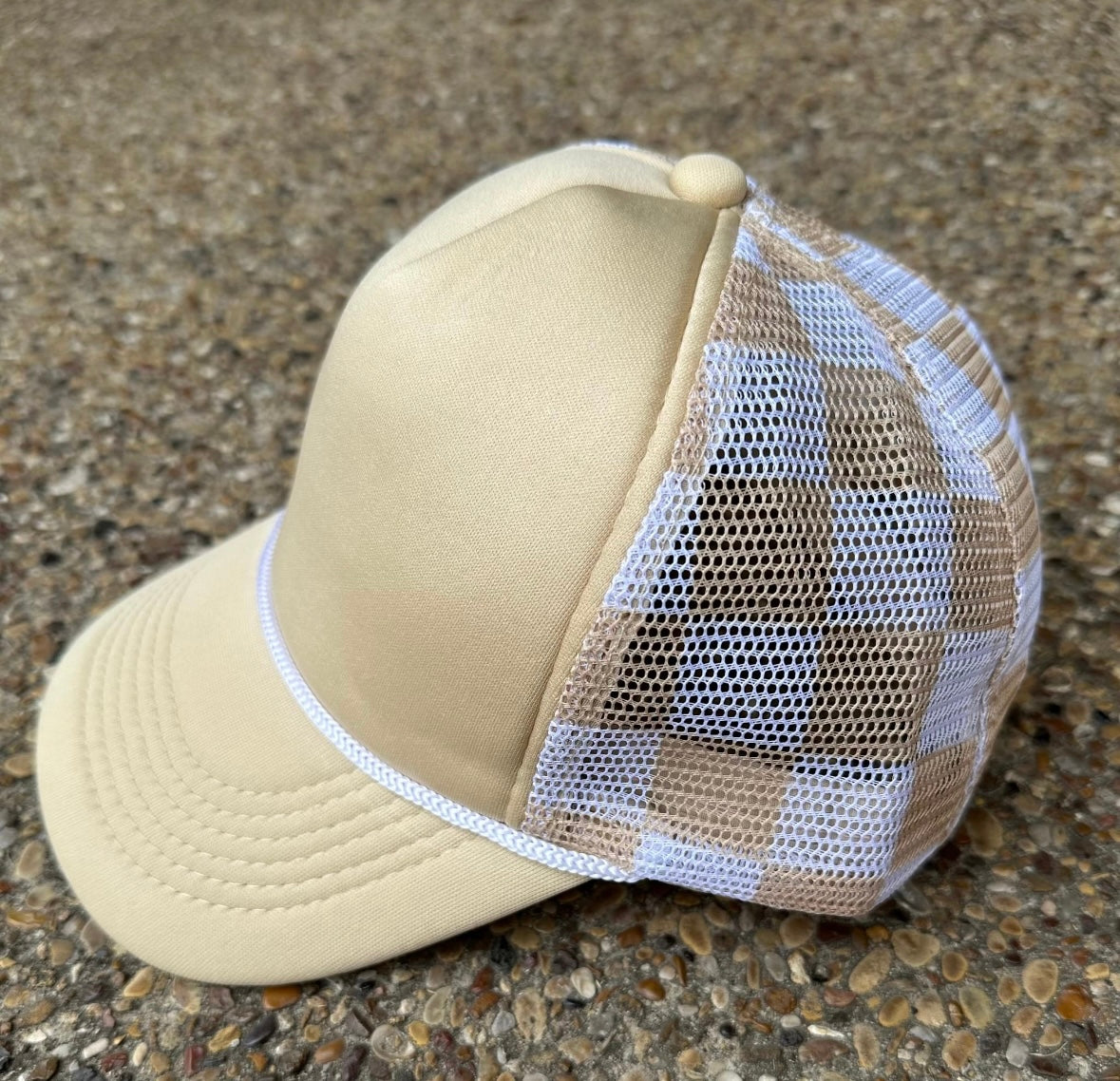 Checkered Trucker Hat *2 COLORS*