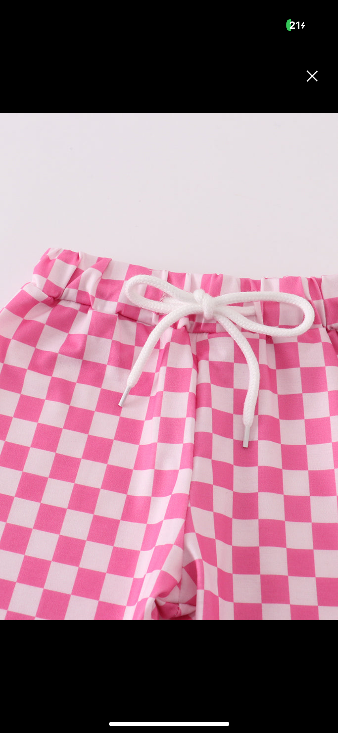 Pink checkered set