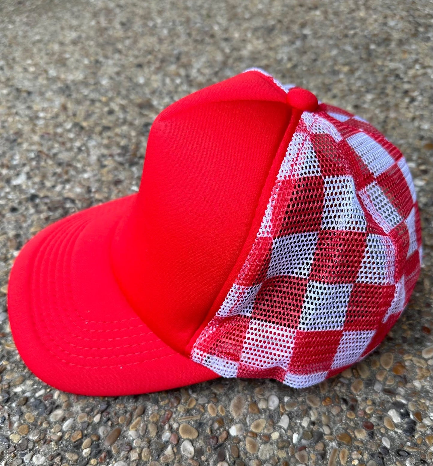 Checkered Trucker Hats - Valentines