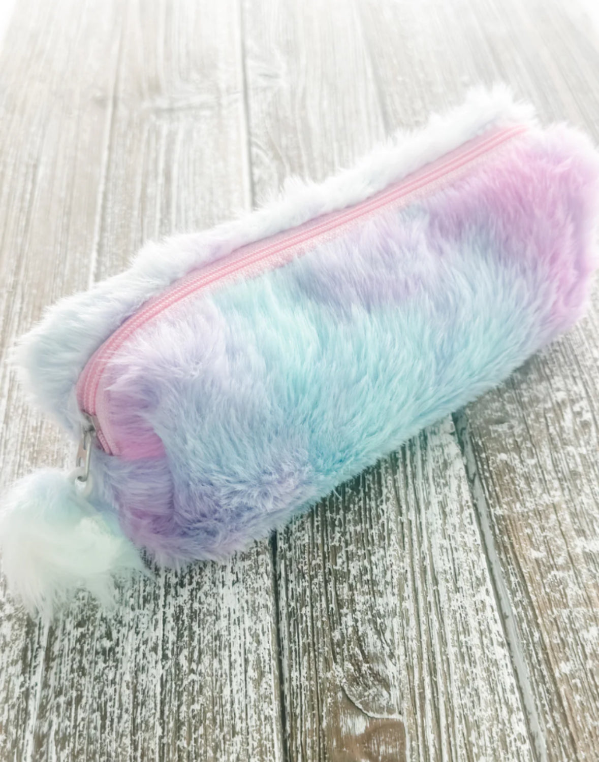 Fuzzy Pencil Pouches **2 COLORS**