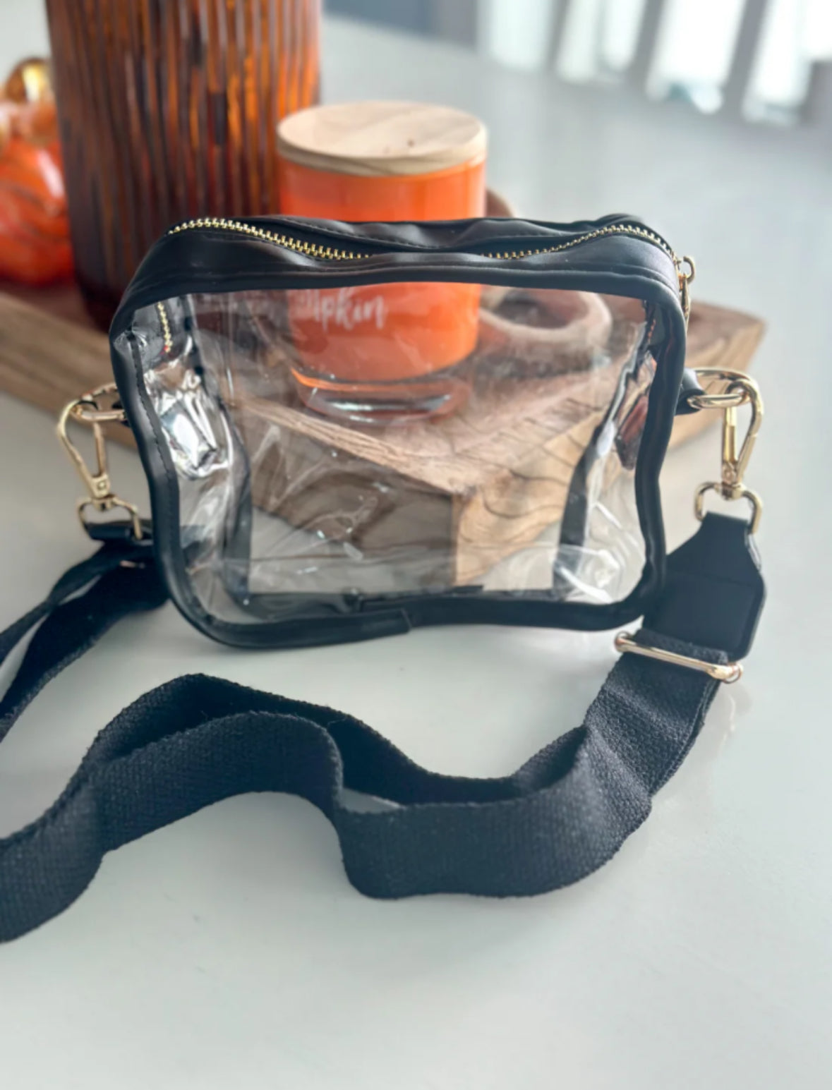 Black Clear Purse