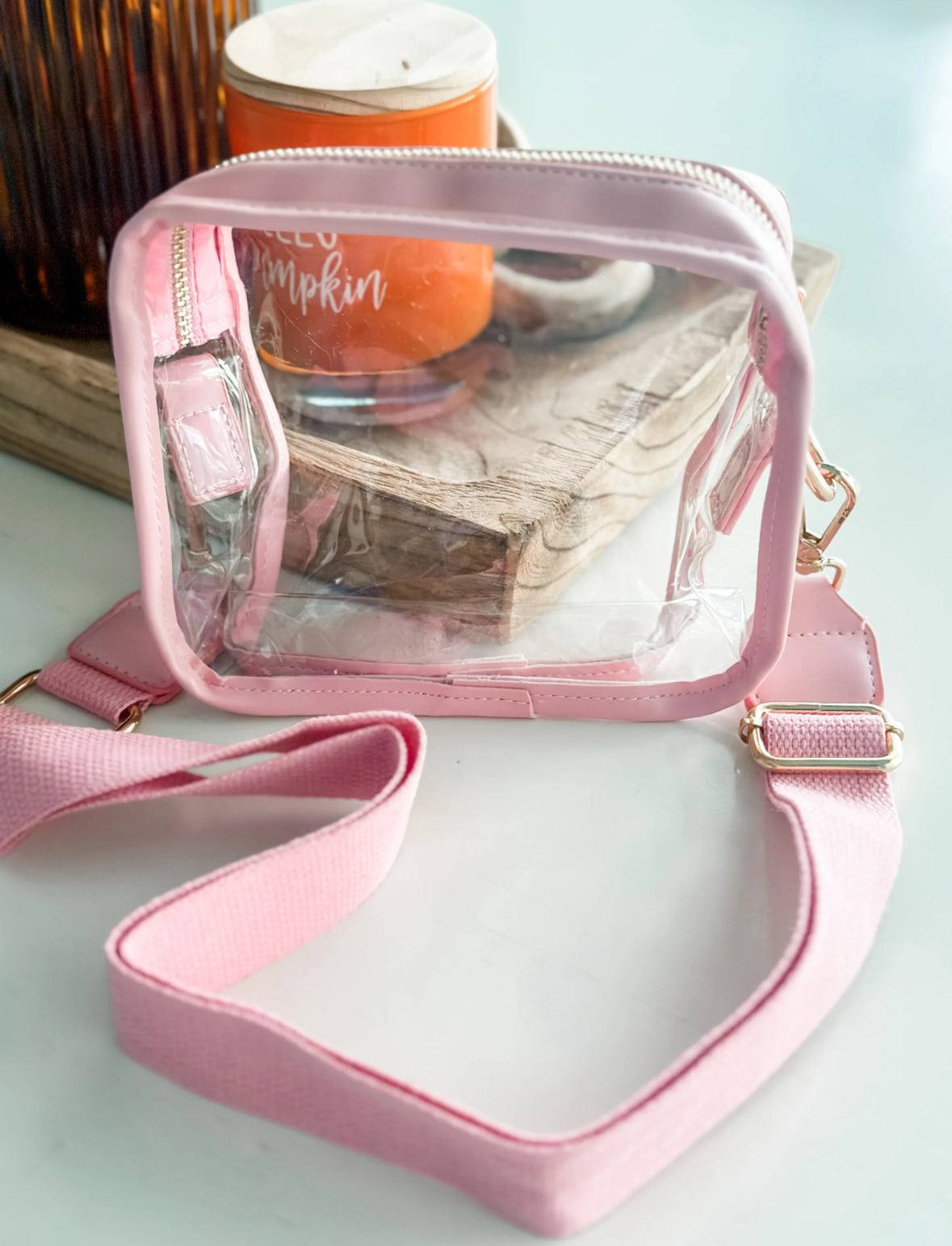 Pink Clear Bag