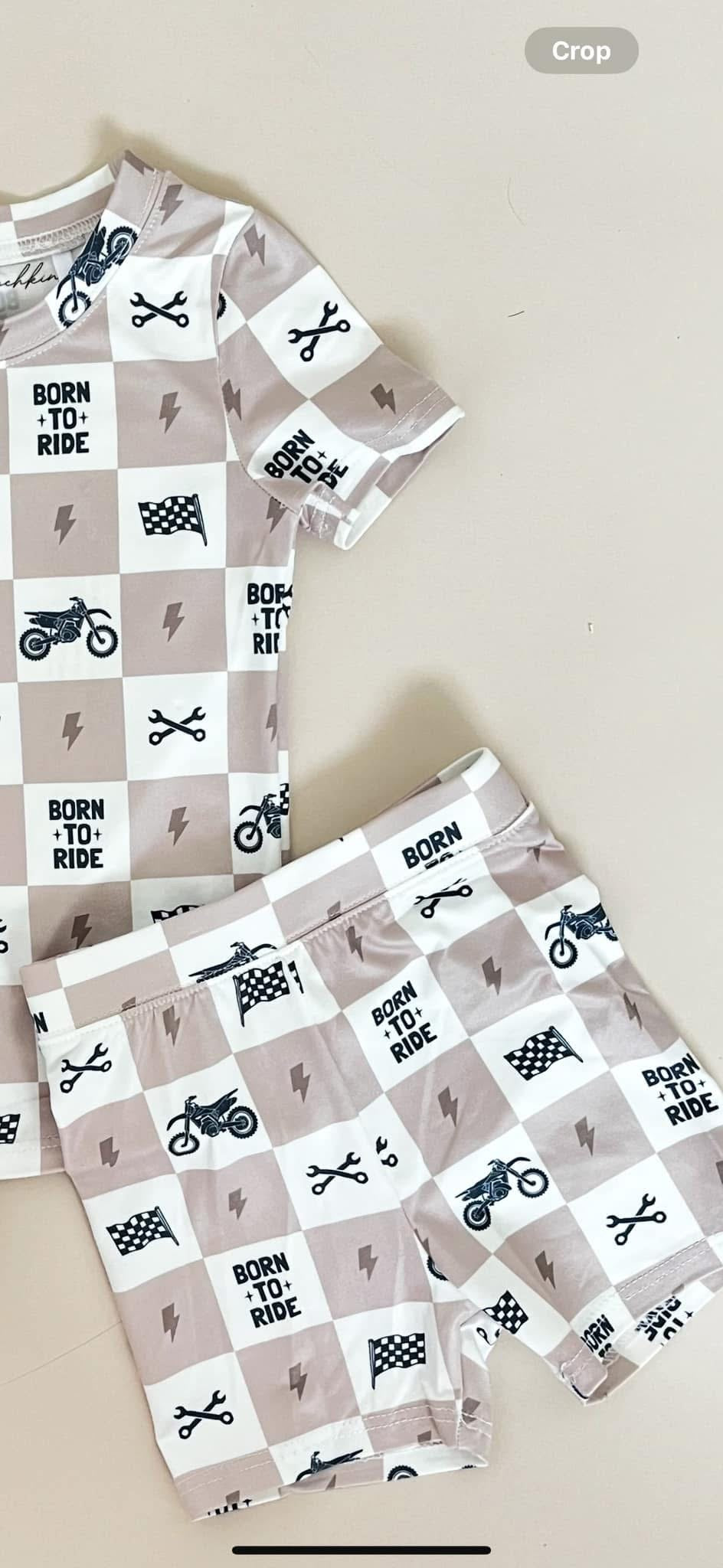 Motorcycle Checkered 2 Piece Set