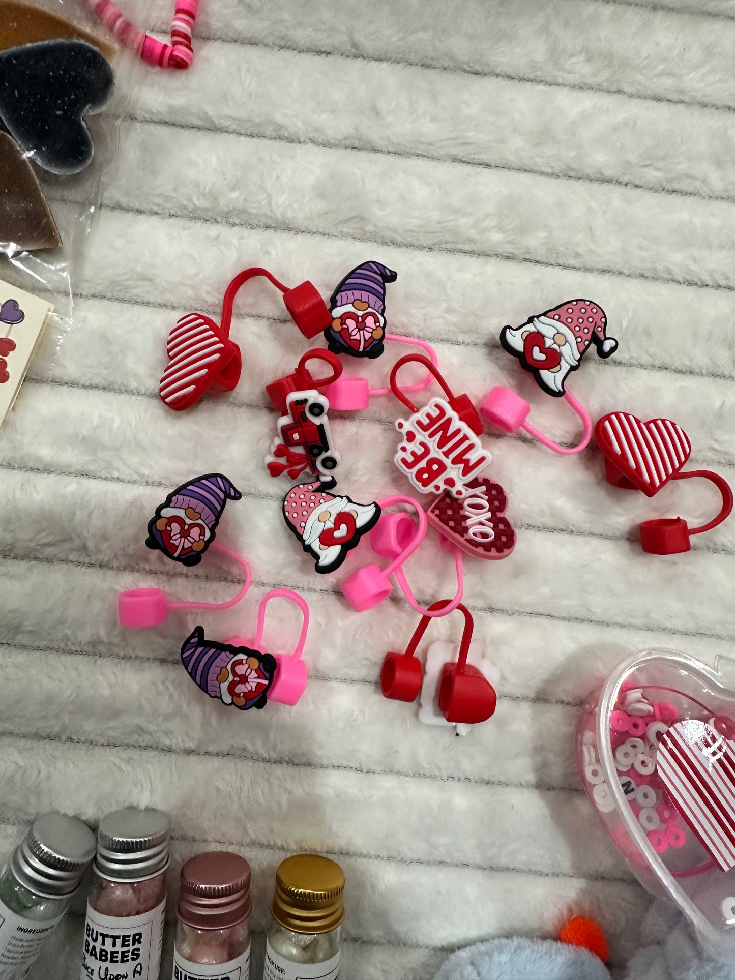 Valentines Straw Topper