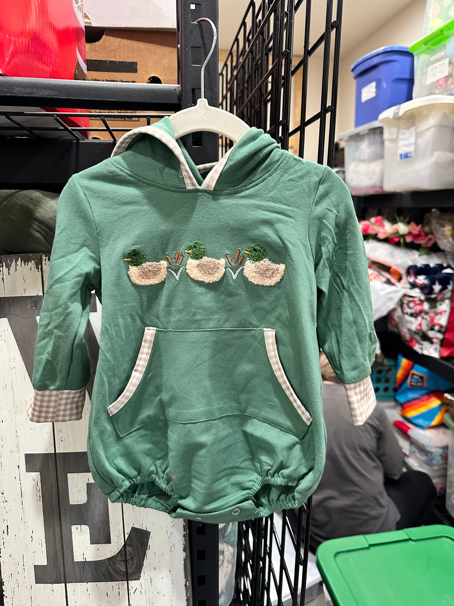 Ducks green bubble sweatshirt