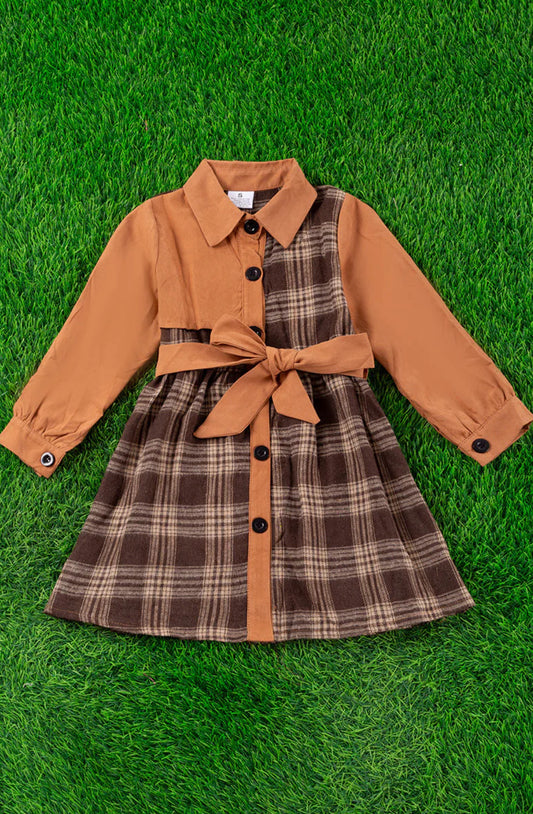 Brown & Khaki Dress