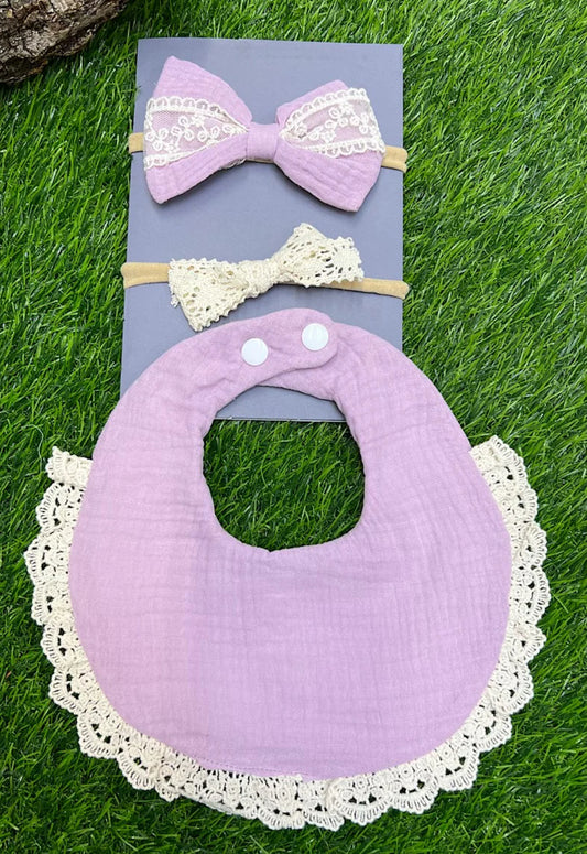 Lilac Bib & Bow