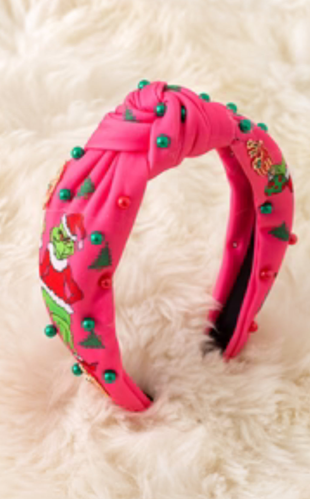 Grinch or Santa headbands