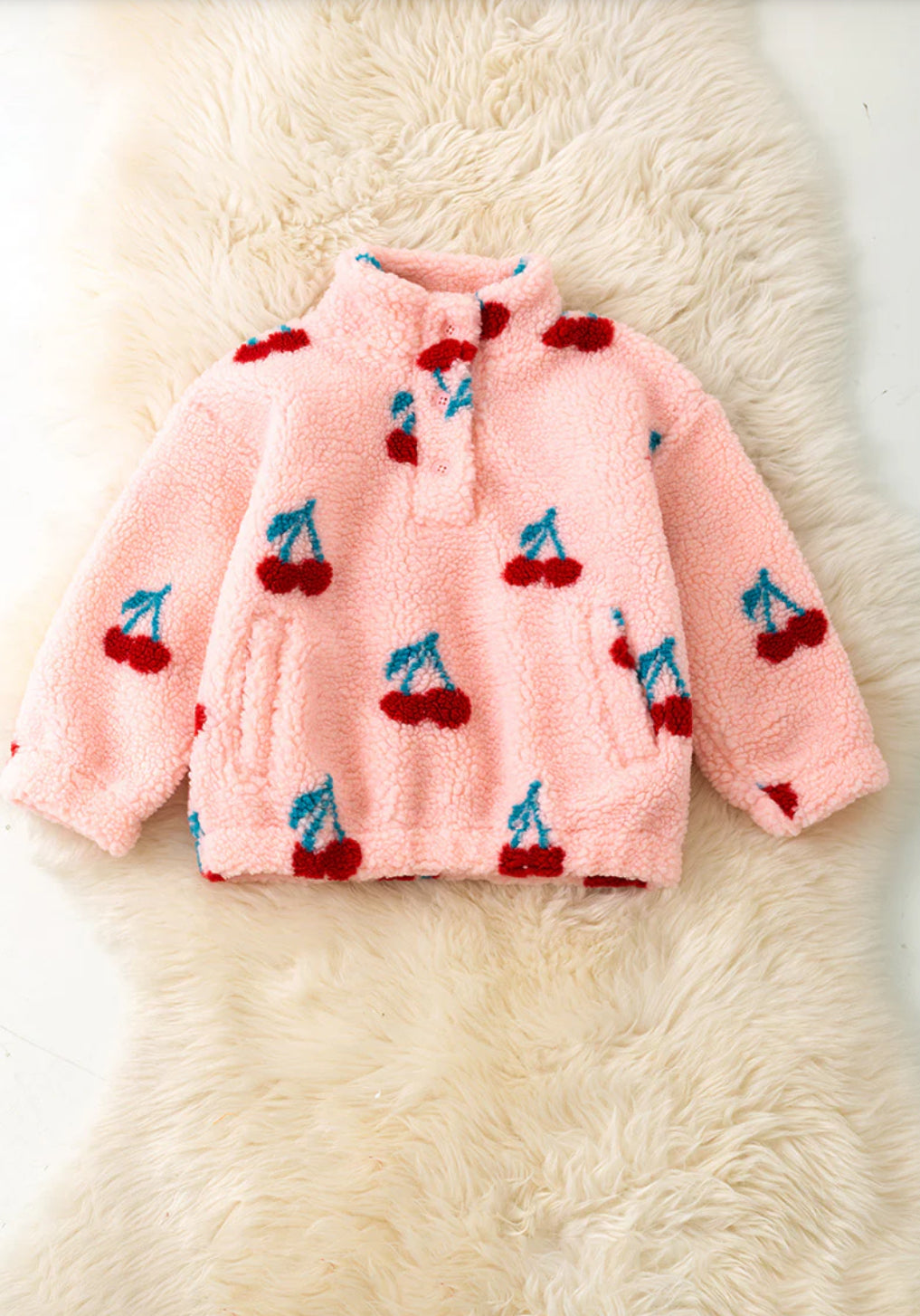 Cherry Fleece Pullover