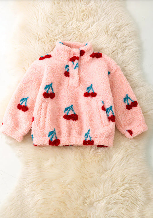 Cherry Fleece Pullover