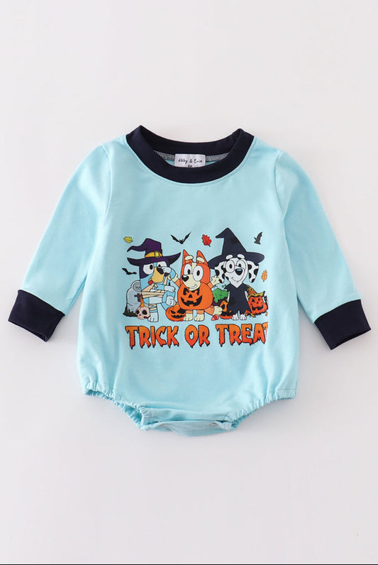 Bluey Trick or Treat Bubble Romper