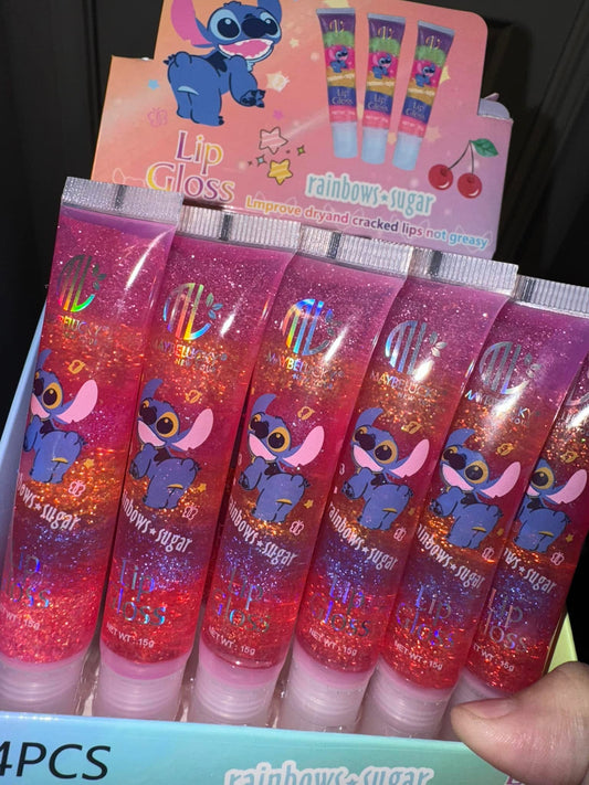 Stitch glitter lip gloss (individual)