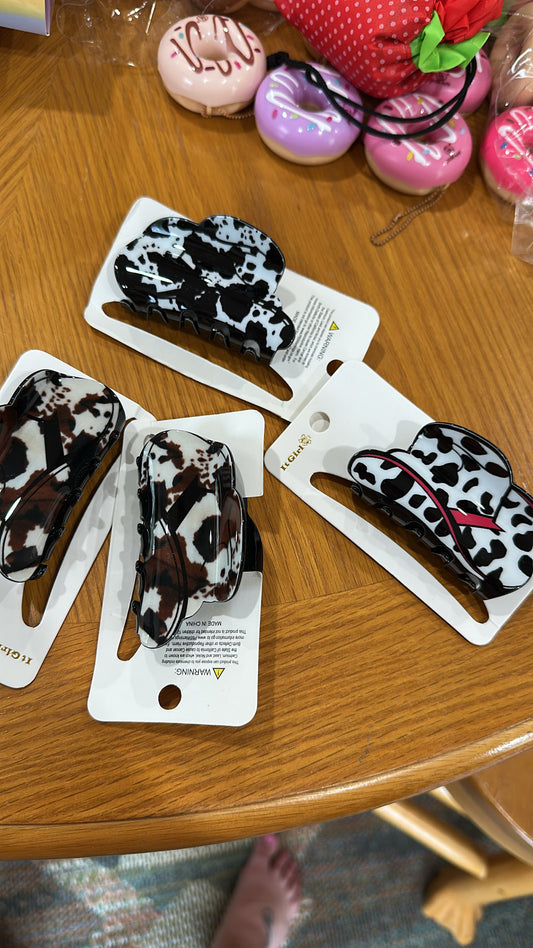 Cowgirl Hat Claw Clip
