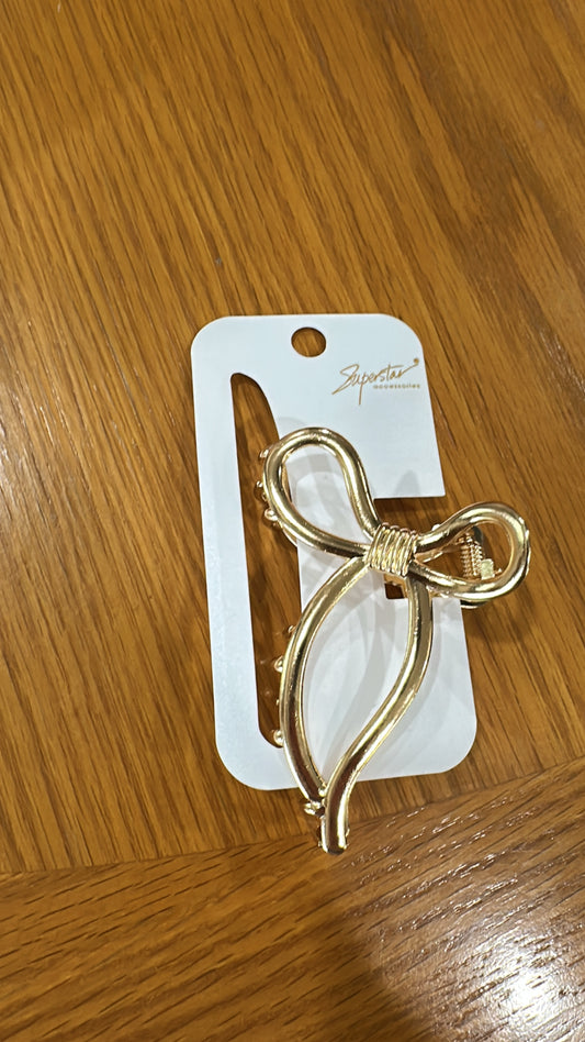 Metal Bow Claw Clip