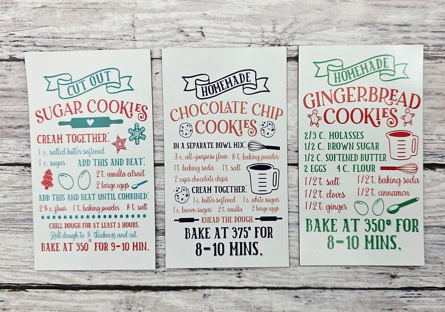 Recipe magnets