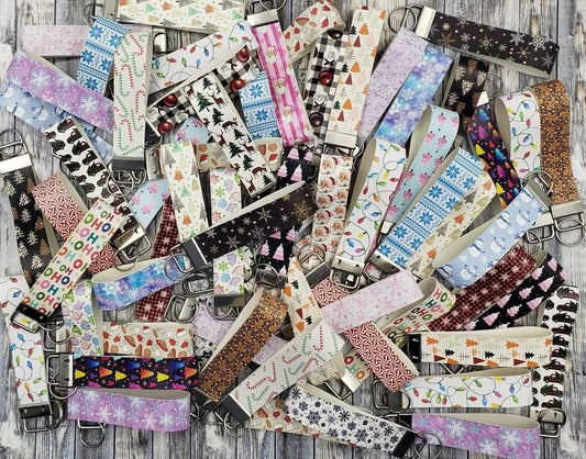 Christmas key fob keychains