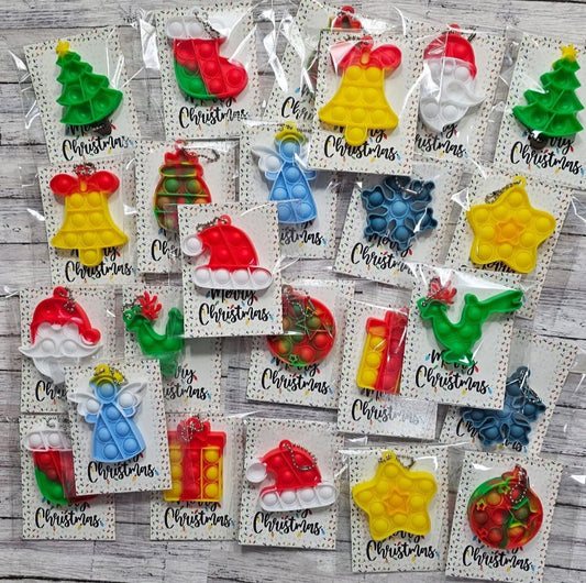 Christmas fidget key chains