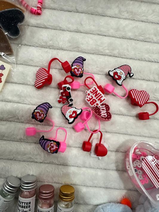 Valentines Straw Topper